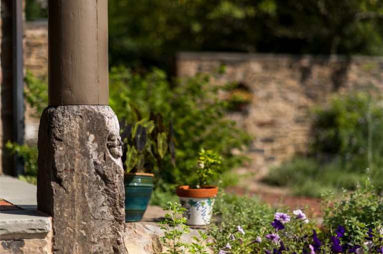 Bucks County renovation and addition stonework