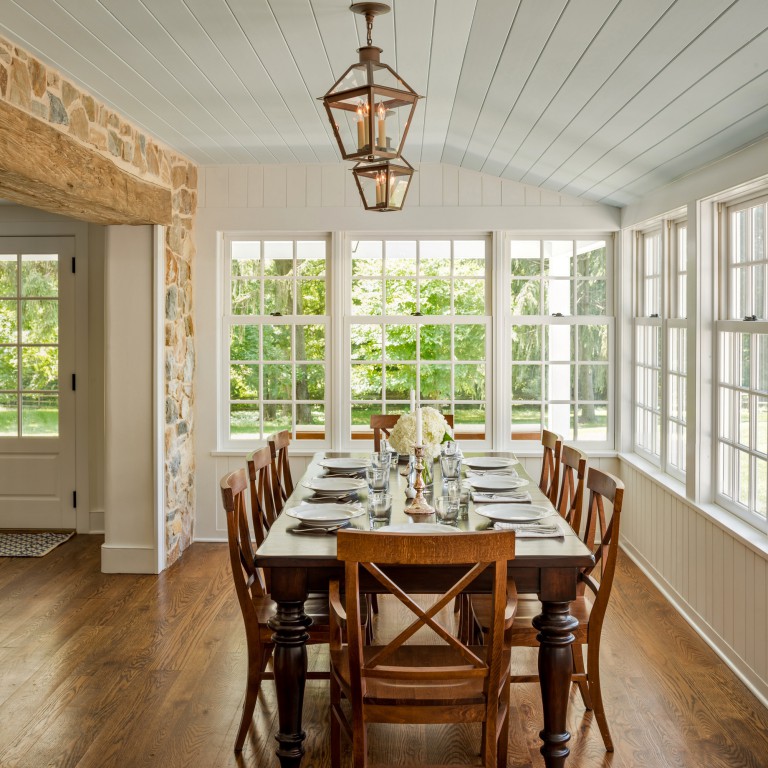 Chester County addition and renovation dining room