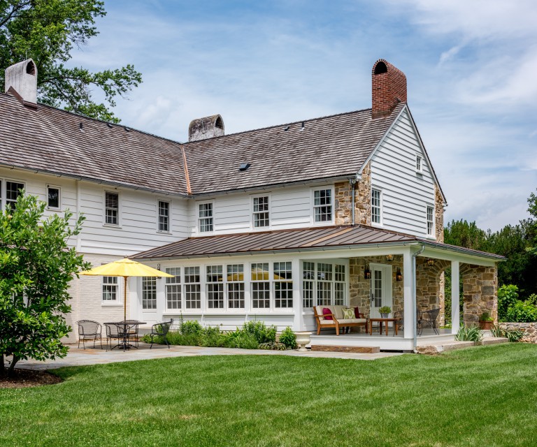 Chester County addition and renovation outdoor living