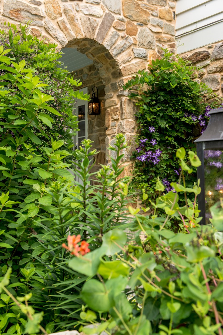 Chester County addition and renovation stone arch