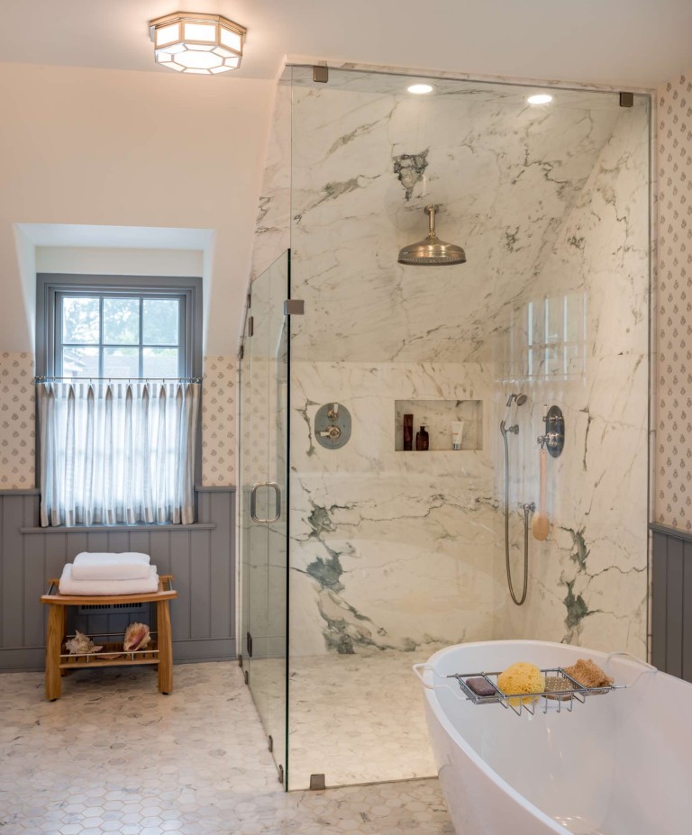 Berwyn master bathroom addition and renovation