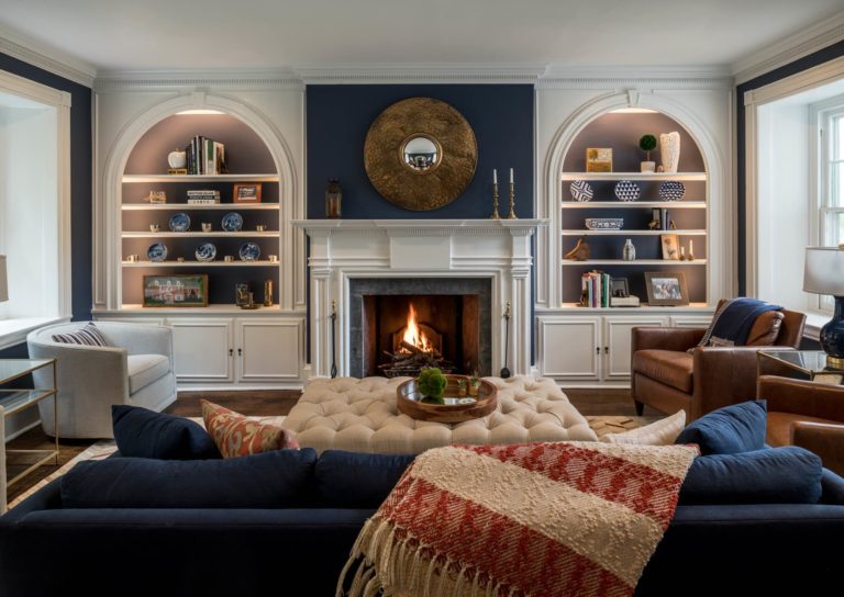 Newtown Square addition living room