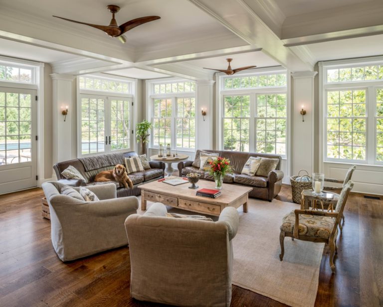 Newtown Square addition living room