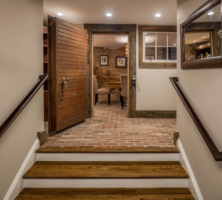 Newtown Square addition wine room